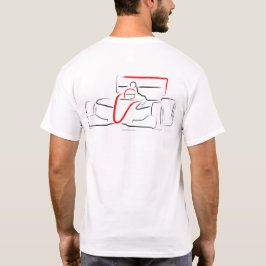 Camiseta Indy Lights 1 Negro y Rojo Detrás