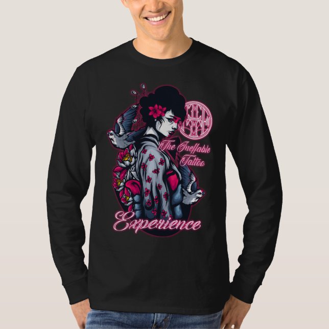 Camiseta ineff rosa giesha (Anverso)