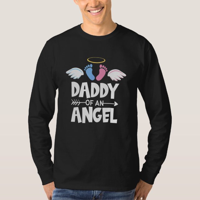 Camiseta Infant Loss Awareness Miscarriage Daddy Of An Ange (Anverso)