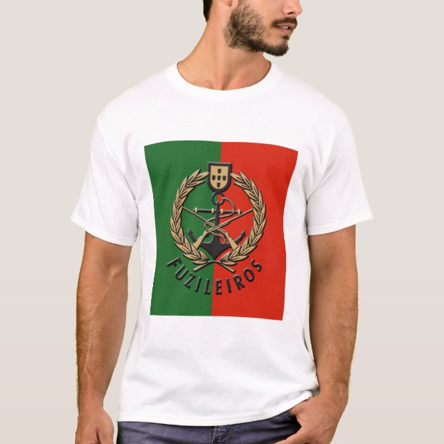 Camiseta Infantes de marina portugueses "Fuzileiros " de la (Anverso)
