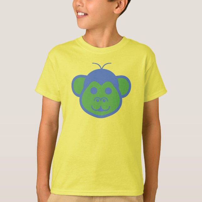 Camiseta infantil Alimon (Mono Alienigena) (Anverso)