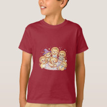 Camiseta infantil amigos cachorros lindos