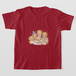 Camiseta infantil amigos cachorros lindos