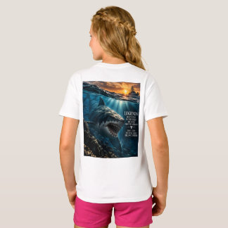 Camiseta infantil aventura oceánica con tiburón Me