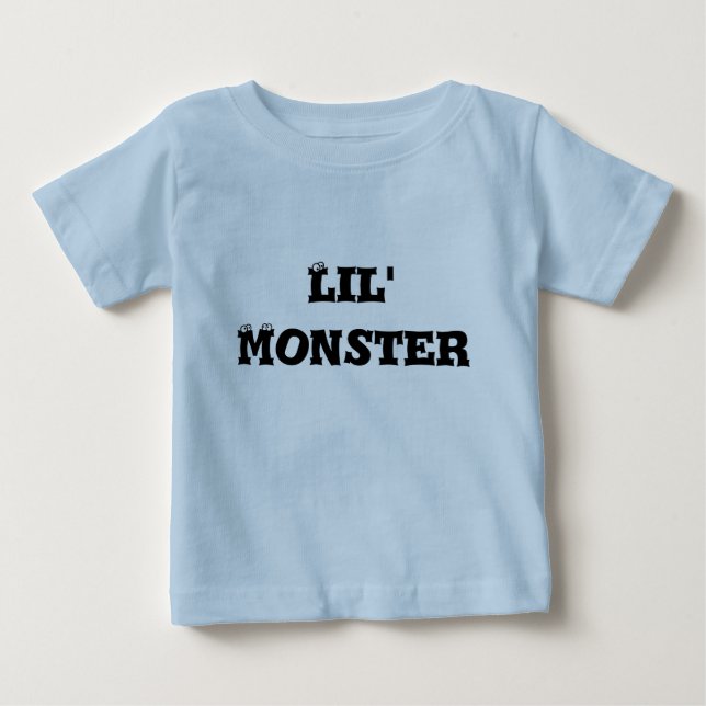 Camiseta infantil, azul clara, monstruo de Lil (Anverso)