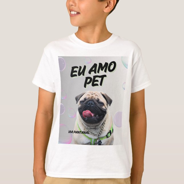 Camiseta Infantil Básica Via Pantanal Pet (Anverso)