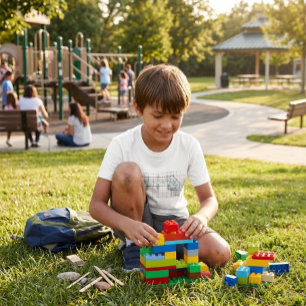 Camiseta infantil Blueprint para futuros arquitect
