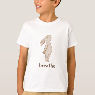 Camiseta infantil Breathe Minimal Bunny