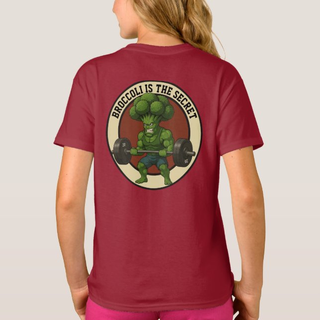 Camiseta Infantil Broccoli is the Secret - Back (Reverso)