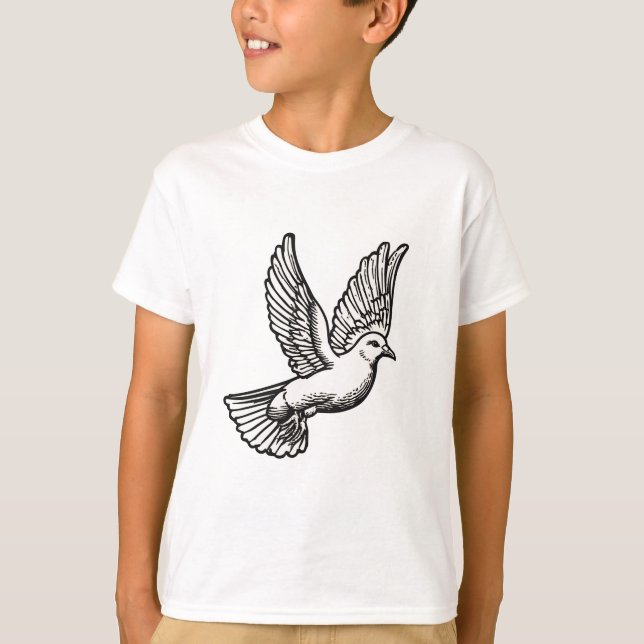 Camiseta infantil Christian Dove (Anverso)