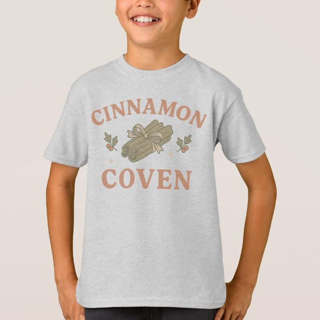 Camiseta infantil Cinnamon Coven (Anverso)