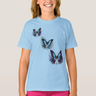 Camiseta infantil Círculo de plumas de pavo real S
