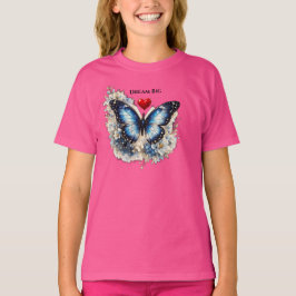 Camiseta infantil Círculo de plumas de pavo real S