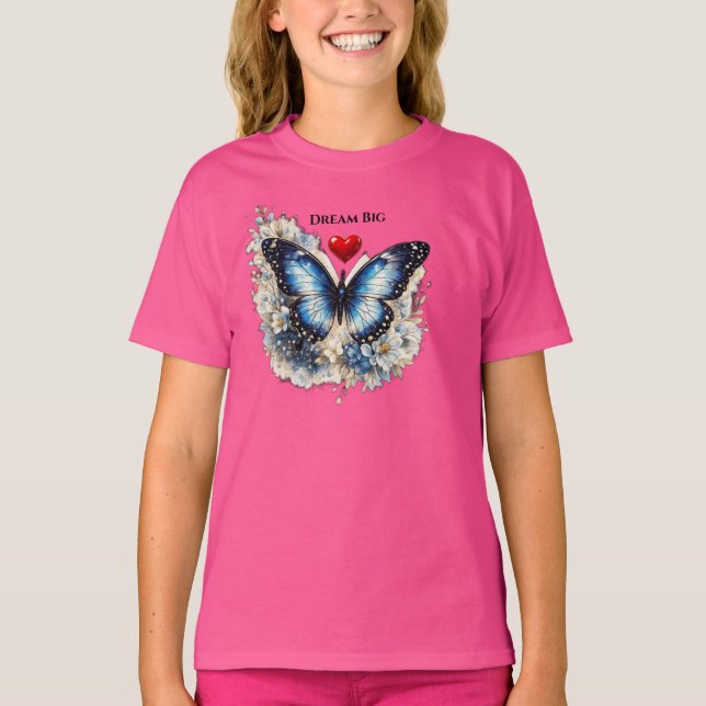 Camiseta infantil Círculo de plumas de pavo real S (Anverso)