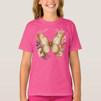 Camiseta infantil Círculo de plumas de pavo real S