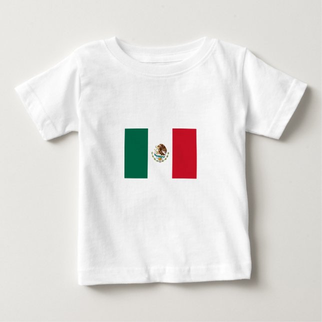 Camiseta infantil con bandera de México (Anverso)
