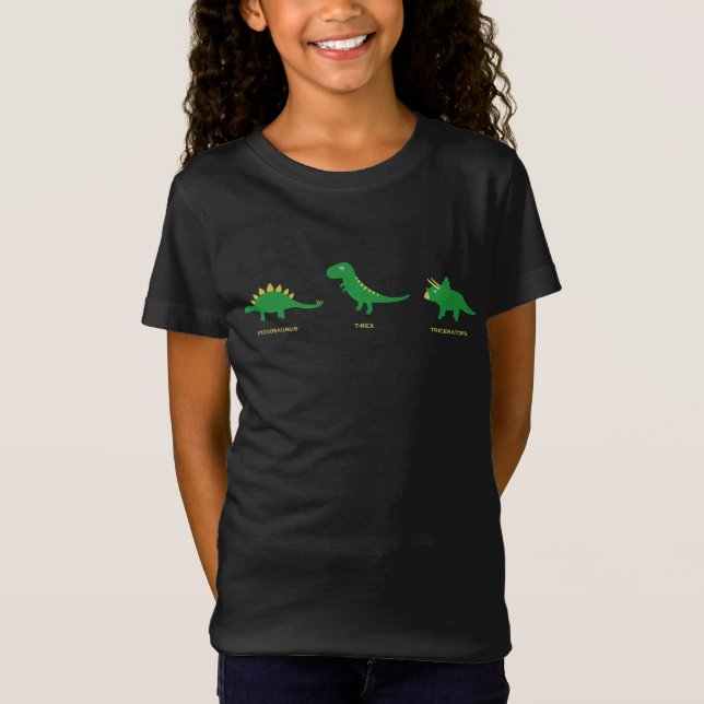Camiseta infantil con dinosaurios (Anverso)