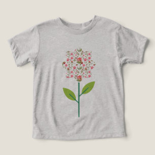 Camiseta infantil con flor estampada - Wa capricho