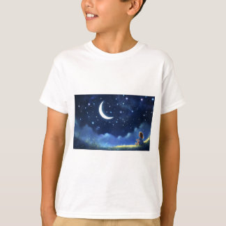 Camiseta infantil con papel de buena noche