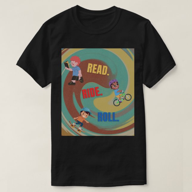 Camiseta infantil con un diseño colorido. (Diseño del anverso)