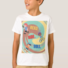 Camiseta infantil con un diseño colorido.