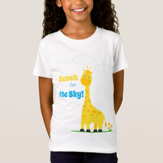 Camiseta infantil con una jirafa adorable