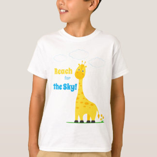 Camiseta infantil con una jirafa adorable