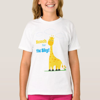 Camiseta infantil con una jirafa adorable