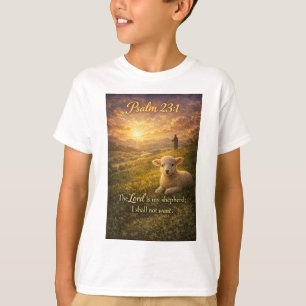 Camiseta infantil Cordero Cristiano Salmo 23:1