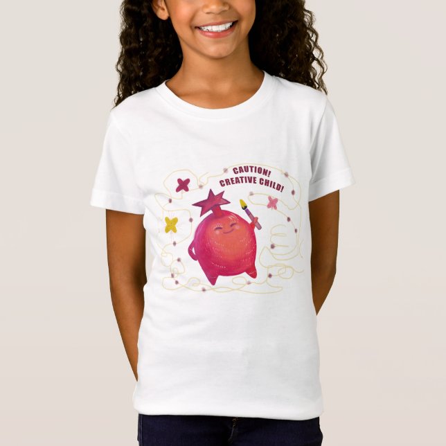 Camiseta infantil creativa (Anverso)