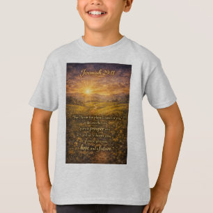 Camiseta infantil cristiana Versículo Bíblico Jere