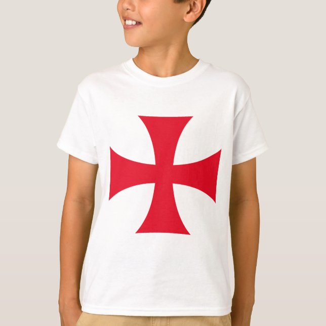 Camiseta infantil Cruz Templaria (Anverso)