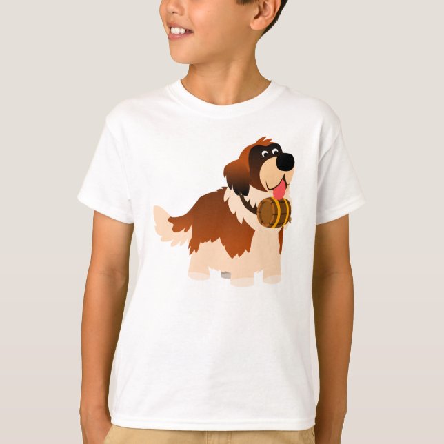 Camiseta Infantil Cute Personalizado St Bernard (Anverso)