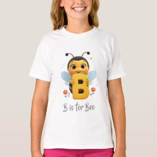 Camiseta infantil de abeja linda   B es para camis