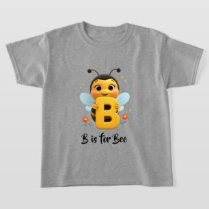 Camiseta infantil de abeja linda   B es para camis