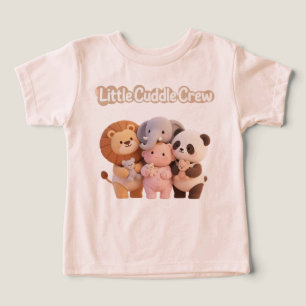 Camiseta infantil de amigos animales lindos