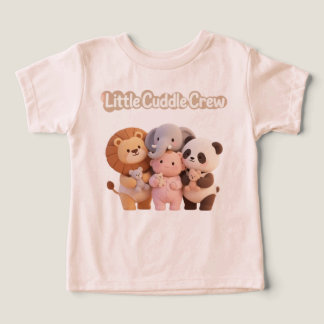 Camiseta infantil de amigos animales lindos