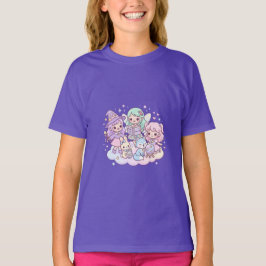 Camiseta infantil de amigos mágicos lindos