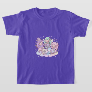 Camiseta infantil de amigos mágicos lindos