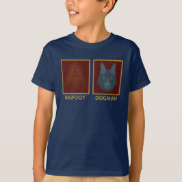 Camiseta infantil de Bigfoot y Dogman