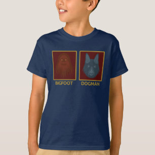 Camiseta infantil de Bigfoot y Dogman