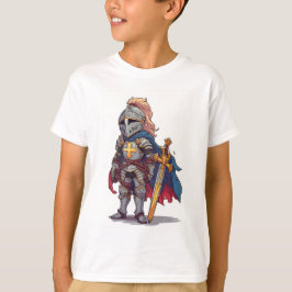Camiseta infantil de Caballero Templario Cruzado