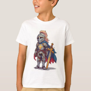 Camiseta infantil de Caballero Templario Cruzado