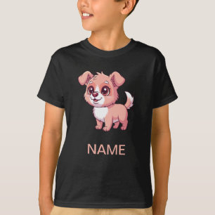 Camiseta infantil de cachorro adorable