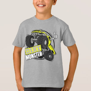Camiseta infantil de camión monstruo de tierra – F