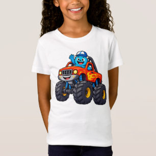 Camiseta infantil de camión monstruo lindo – Monst