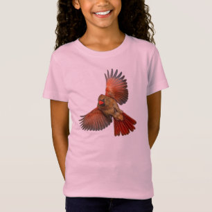 Camiseta infantil de Cardenal Rojo en Vuelo