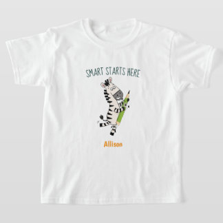 Camiseta infantil de cebra linda