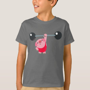 Camiseta infantil de cerdo de dibujos animados de