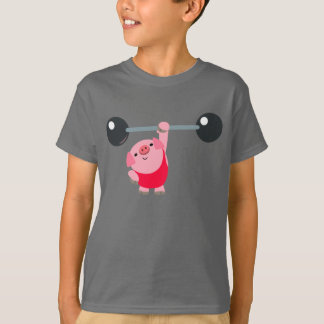 Camiseta infantil de cerdo de dibujos animados de